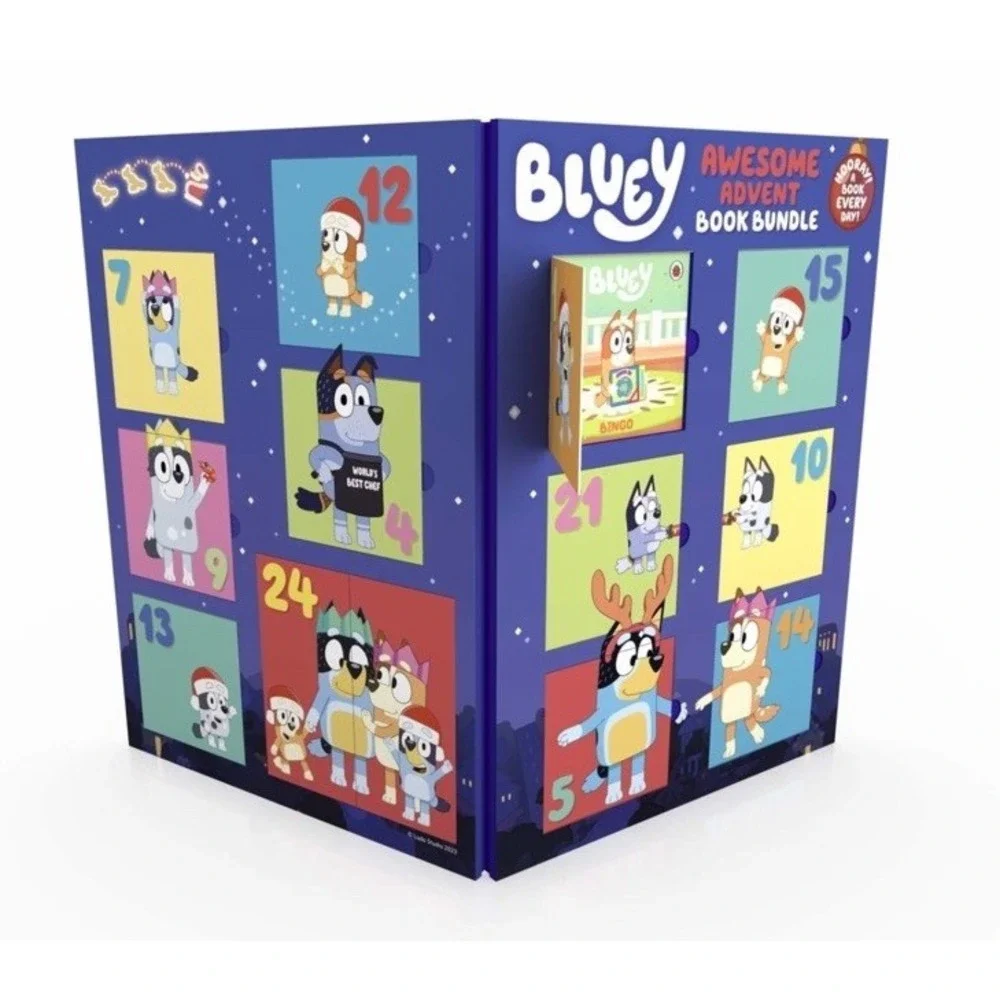 Bluey Awesome Advent Calendar Book Bundle Christmas Holiday 24 Mini Books